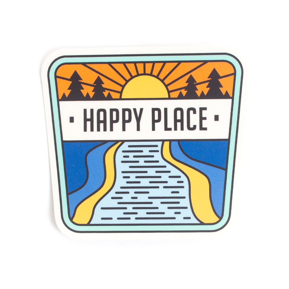 Stickers Northwest, Stickers, Art & School, 3", Happy Place (Sunset), 632545